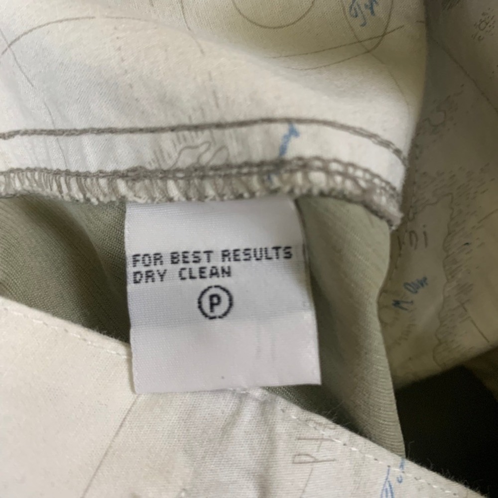 Tommy Bahama Mens 100% Silk Cargo Shorts Khaki Tan Size 34 Relaxed Island Summer - Picture 9 of 11